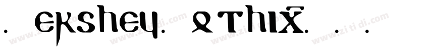 Hershey Gothic字体转换